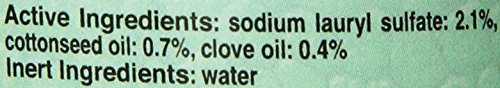 Close-up of Seachem JurassiMite label highlighting natural, non-toxic formula