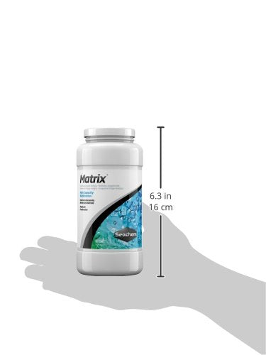 Envase de 500 mL de Matrix listo para añadir al filtro.