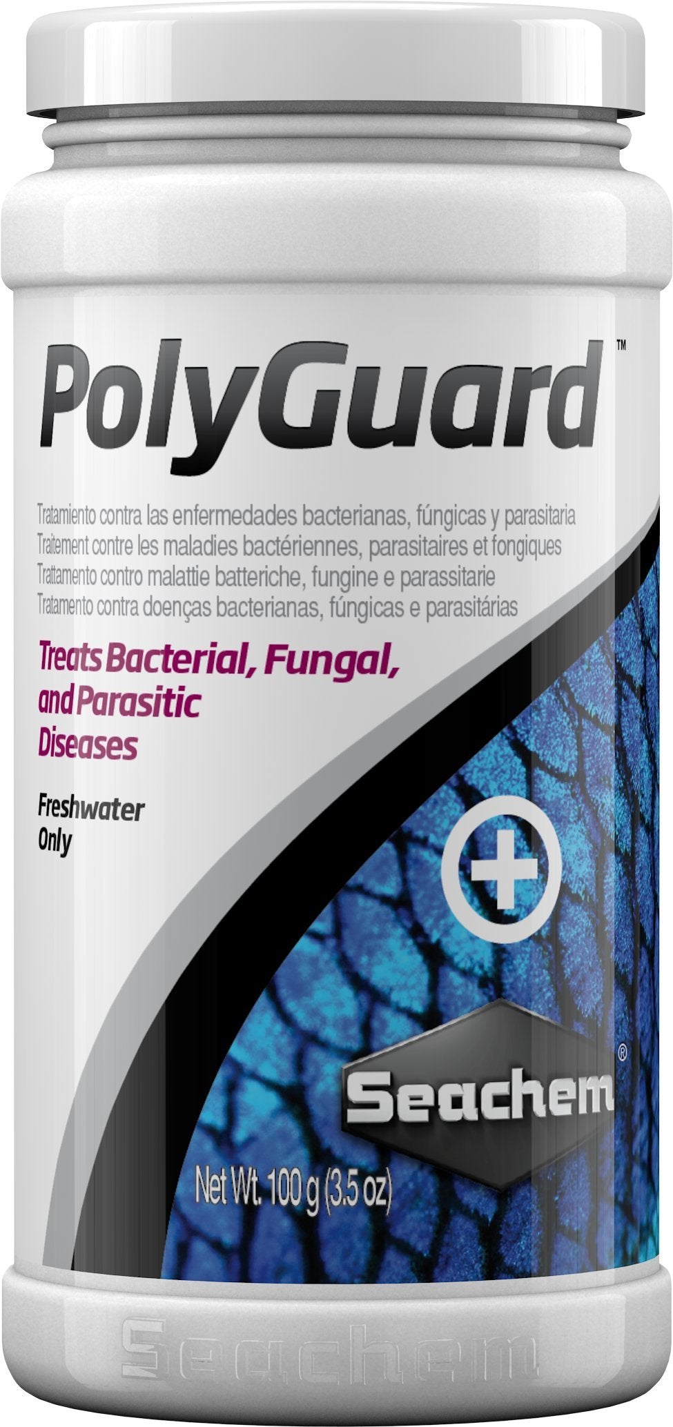 Seachem PolyGuard: bote de 100 g para tratamiento en acuarios