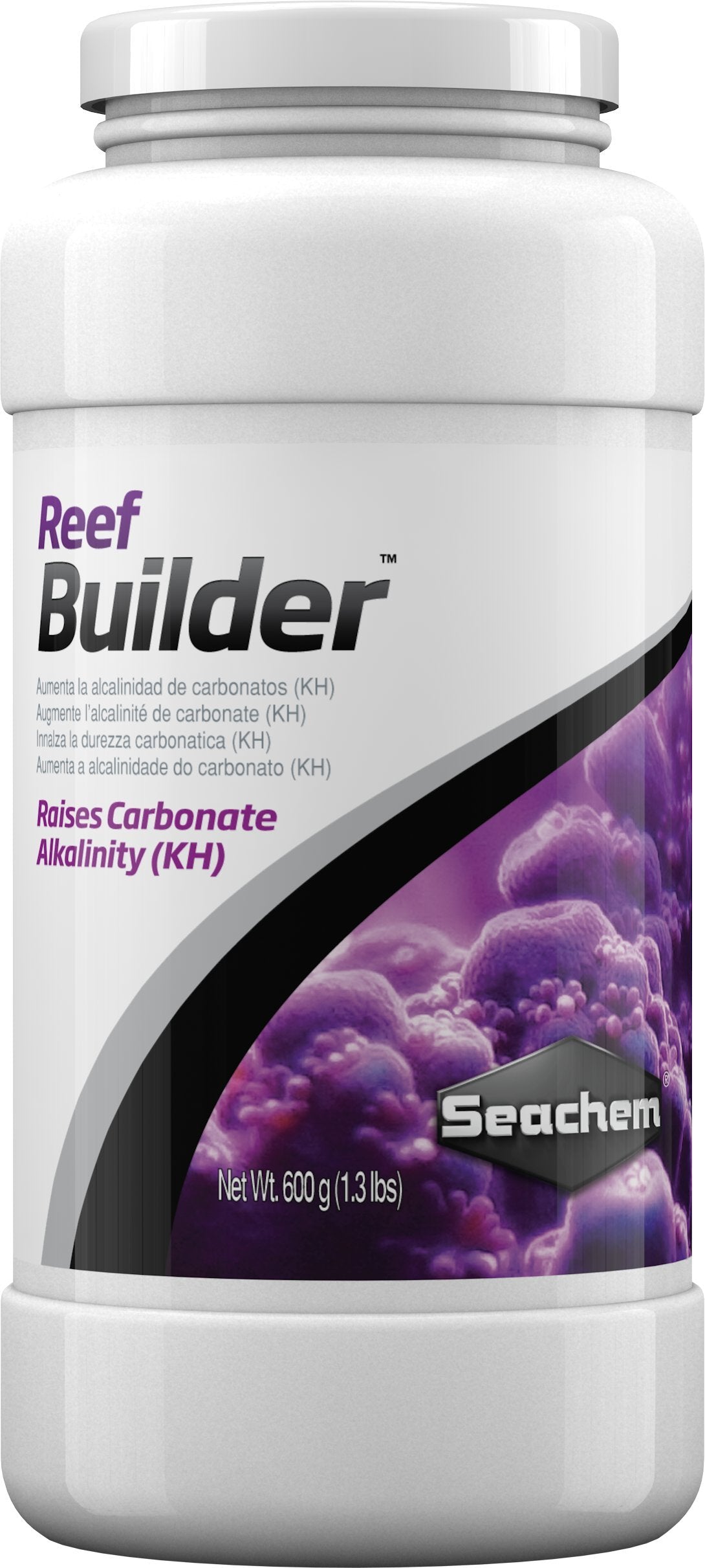Seachem Reef Builder, bote 600 g, aumenta alcalinidad de carbonatos sin alterar pH