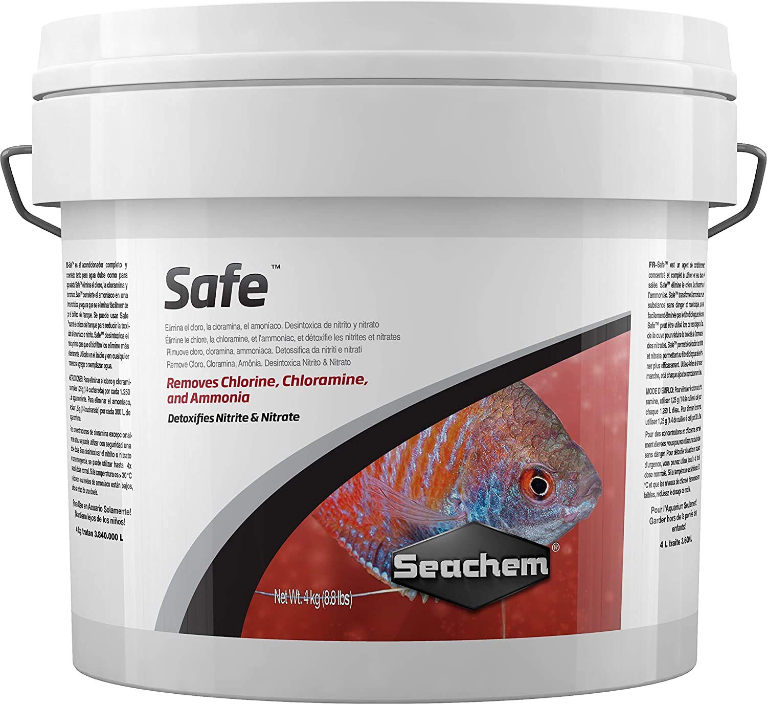 Seachem Safe botella de acondicionador para acuario, elimina cloro y amoníaco