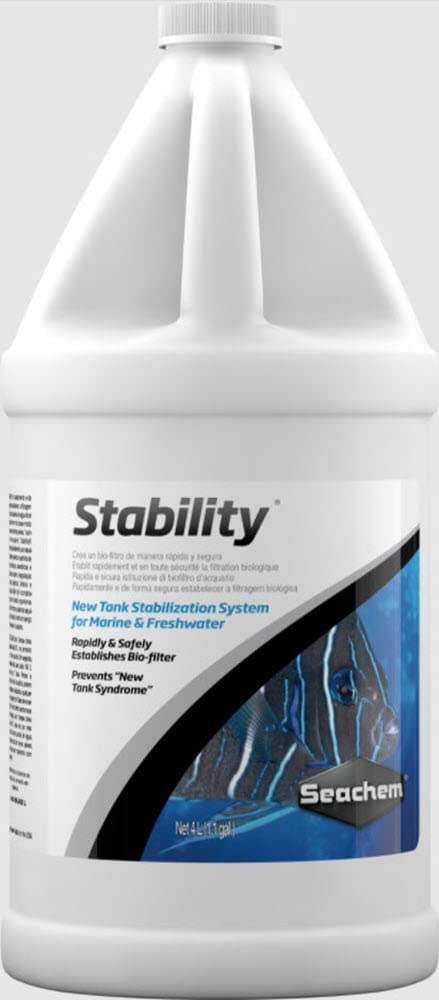 Seachem Stability, botella de 1 L, estabiliza el biofiltro y facilita el inicio del acuario.