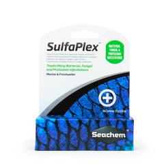Etiqueta del producto Seachem SulfaPlex para identificación rápida