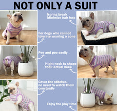 Sebidtco diseño cuello alto: ajuste seguro y fácil de poner para perros tras esterilización.