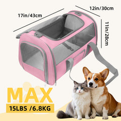 SECLATO transportín malla cuatro lados ofrece buena ventilación para mascotas.