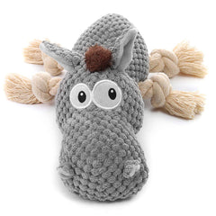 Jouet Sedioso donkey gris en peluche, idéal pour des jeux quotidiens et durables.