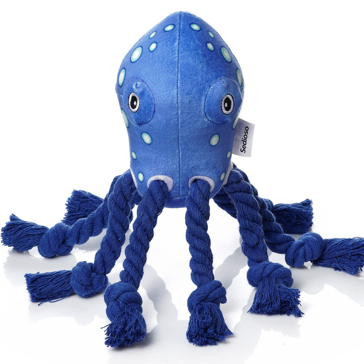 Sedioso pulpo peluche para perro grande, juego suave y seguro.