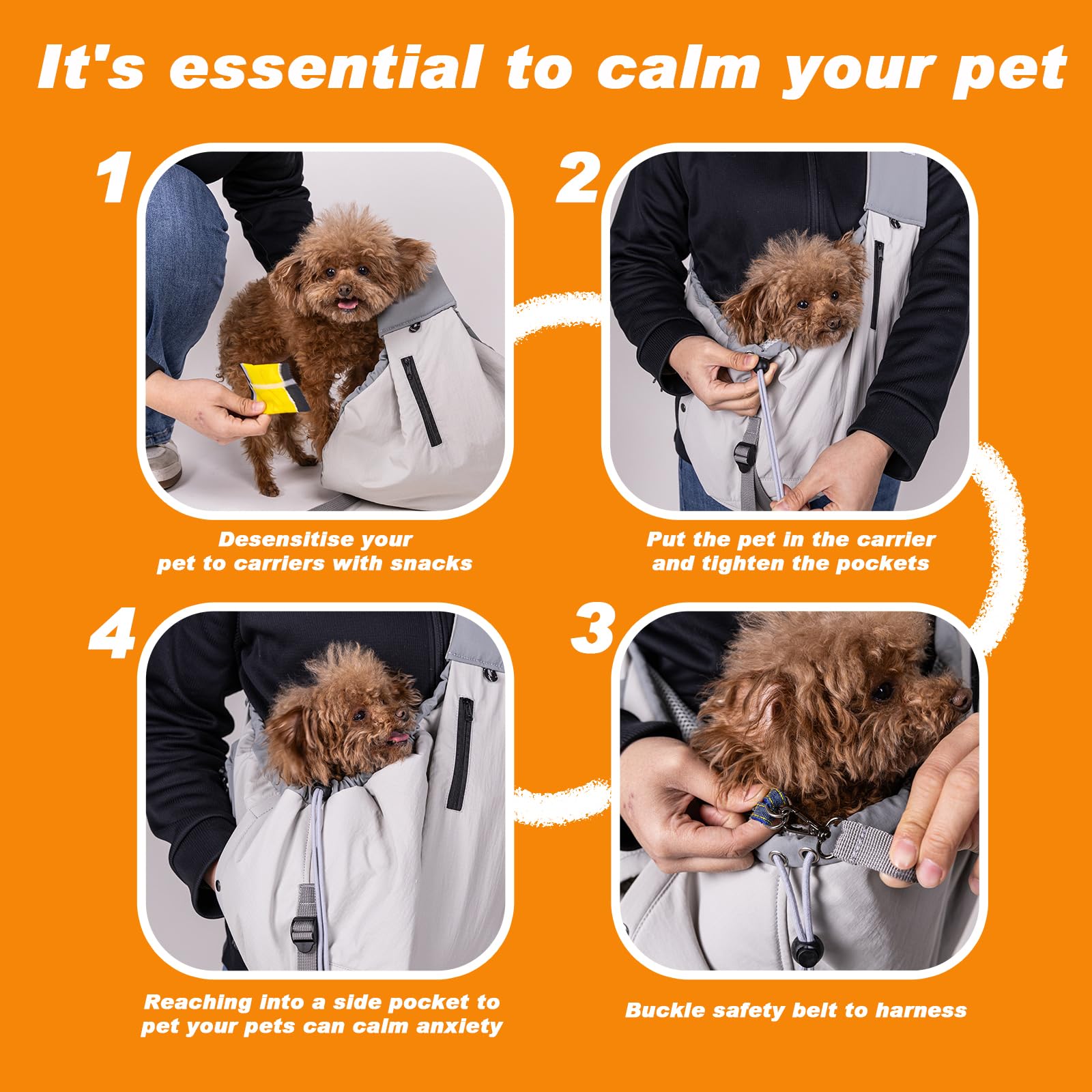 SENIOR BUDDAY sling soporta-hasta-9-kg para mascotas pequeñas