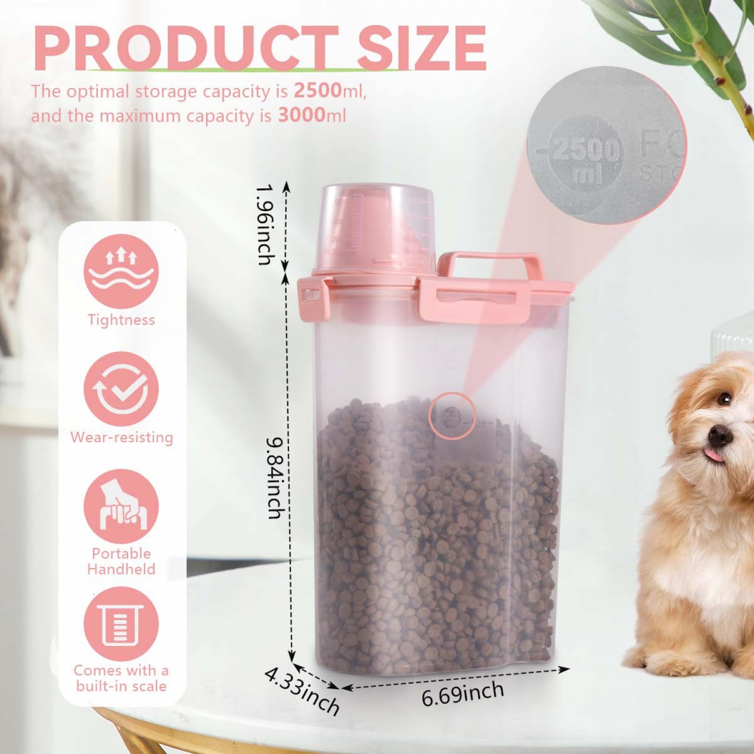 SenseYo con taza medidora integrada para porciones rápidas.