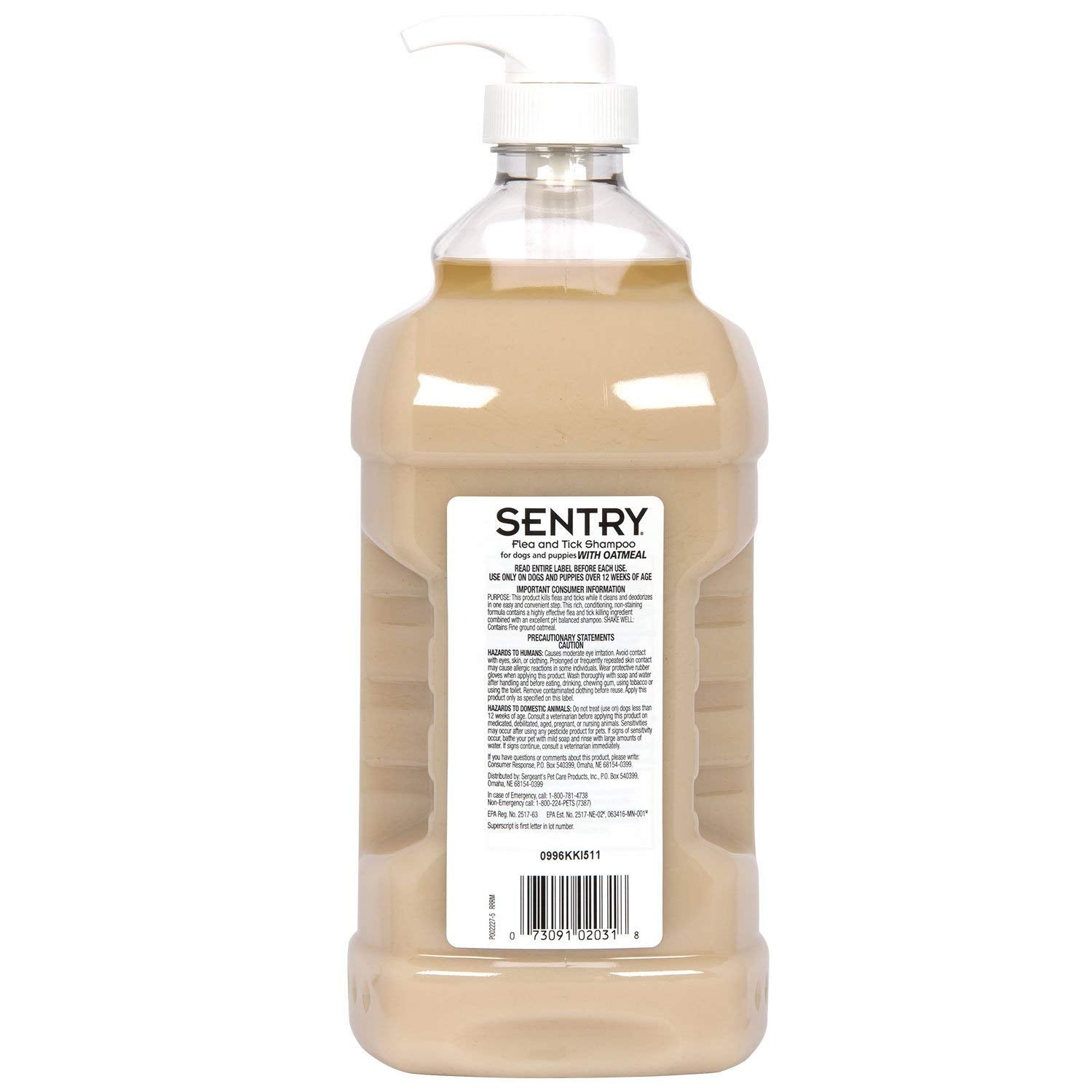 Sentry champú para perros con aroma a jengibre hawaiano.