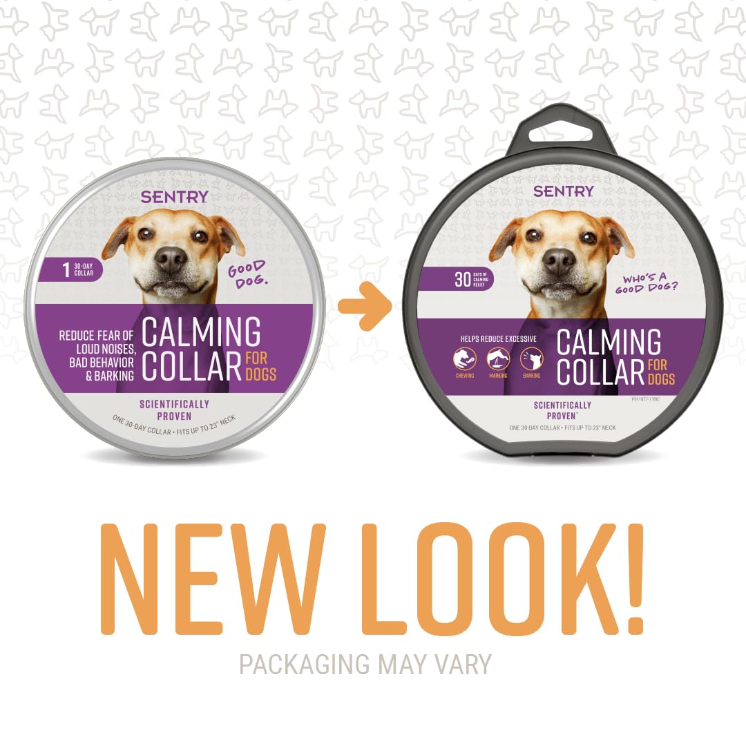 Sentry collar calmante con cierre ajustable para mayor comodidad