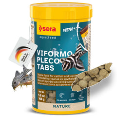 Sera Viformo Nature, tabletas para peces de fondo con gammarus y algas.