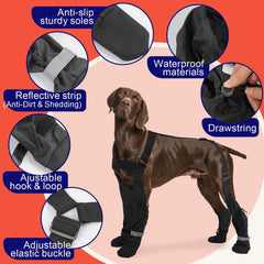 SeranPup botas perro, suela antideslizante para mayor tracción.