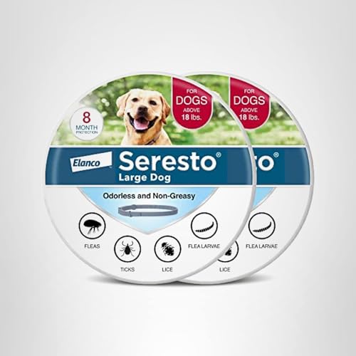 Seresto collar grande, diseño cómodo para perros activos, sin grasa.