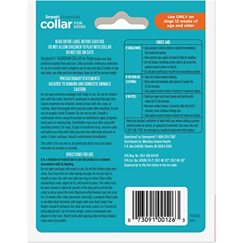 Sergeant's Guardian collar, primer plano mostrando secado rápido para uso cómodo.