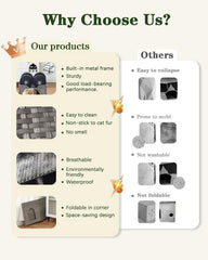 SETVSON cama para gato con diseño moderno gris y compacto.