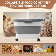 SEWIU contenedor con capacidad total de 40 lb para alimento variado.