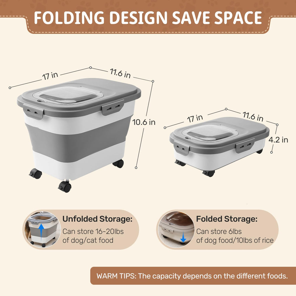 SEWIU contenedor con ruedas desmontables para moverlo con facilidad.