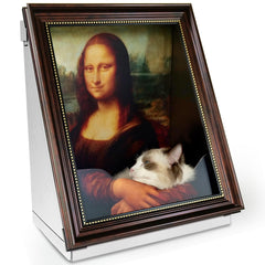 Seyõssbe Mona Lisa Cama Gato Frontal: descanso cómodo y diseño artístico.