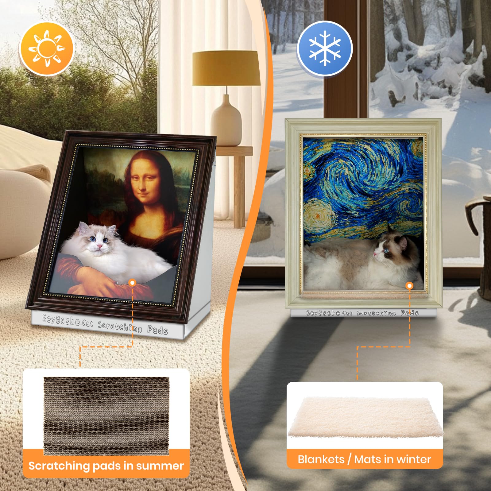 Seyõssbe Mona Lisa Ensamblaje Fácil: montaje rápido para gatos curiosos.