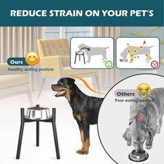 SHAINFUN base estable de tres patas, evita movimientos durante las comidas.