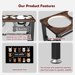 Cuencos SHAINFUN de acero inoxidable de 58 oz para comida y agua duradera.