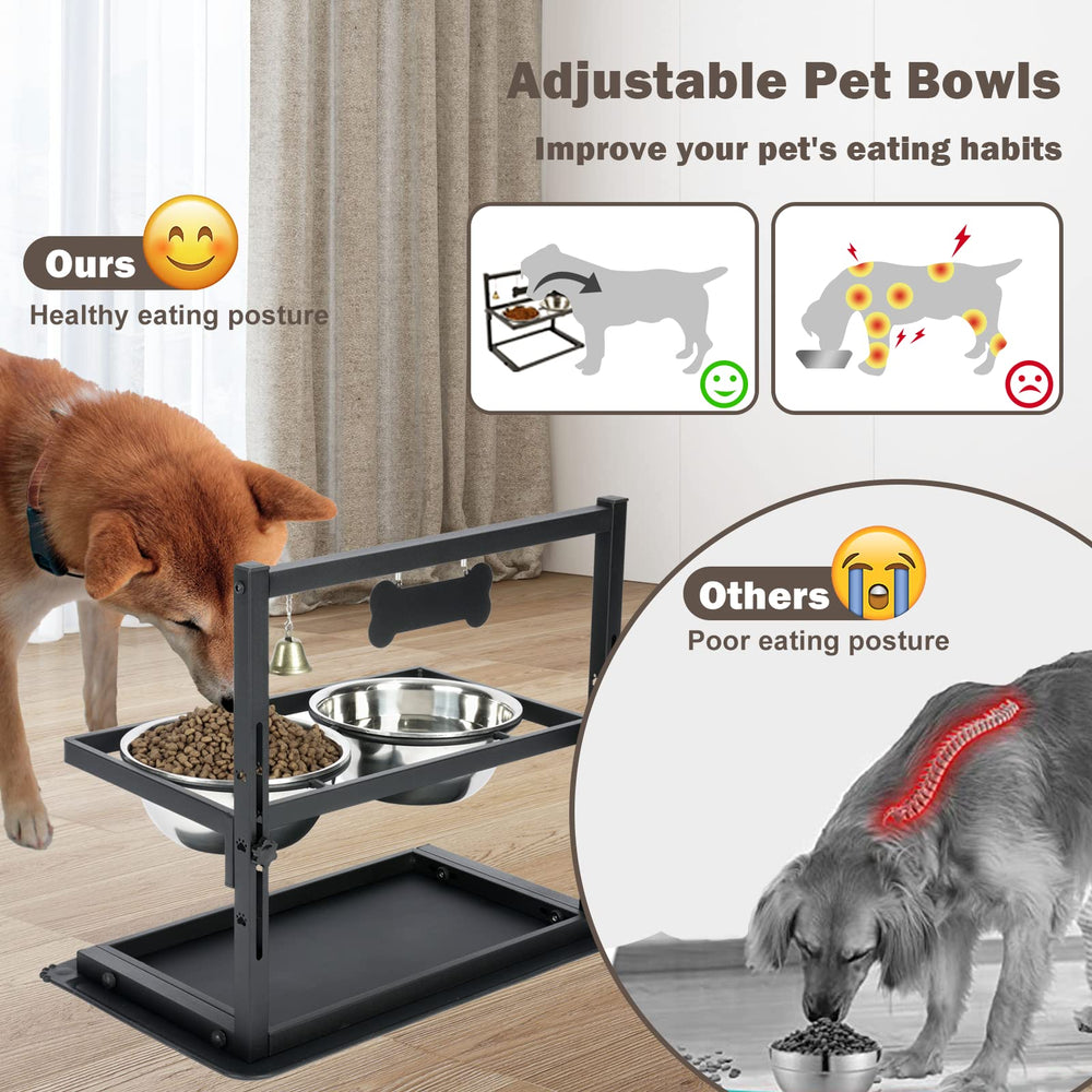 SHAINFUN diseño ergonómico, altura ajustable para perros medianos y grandes.