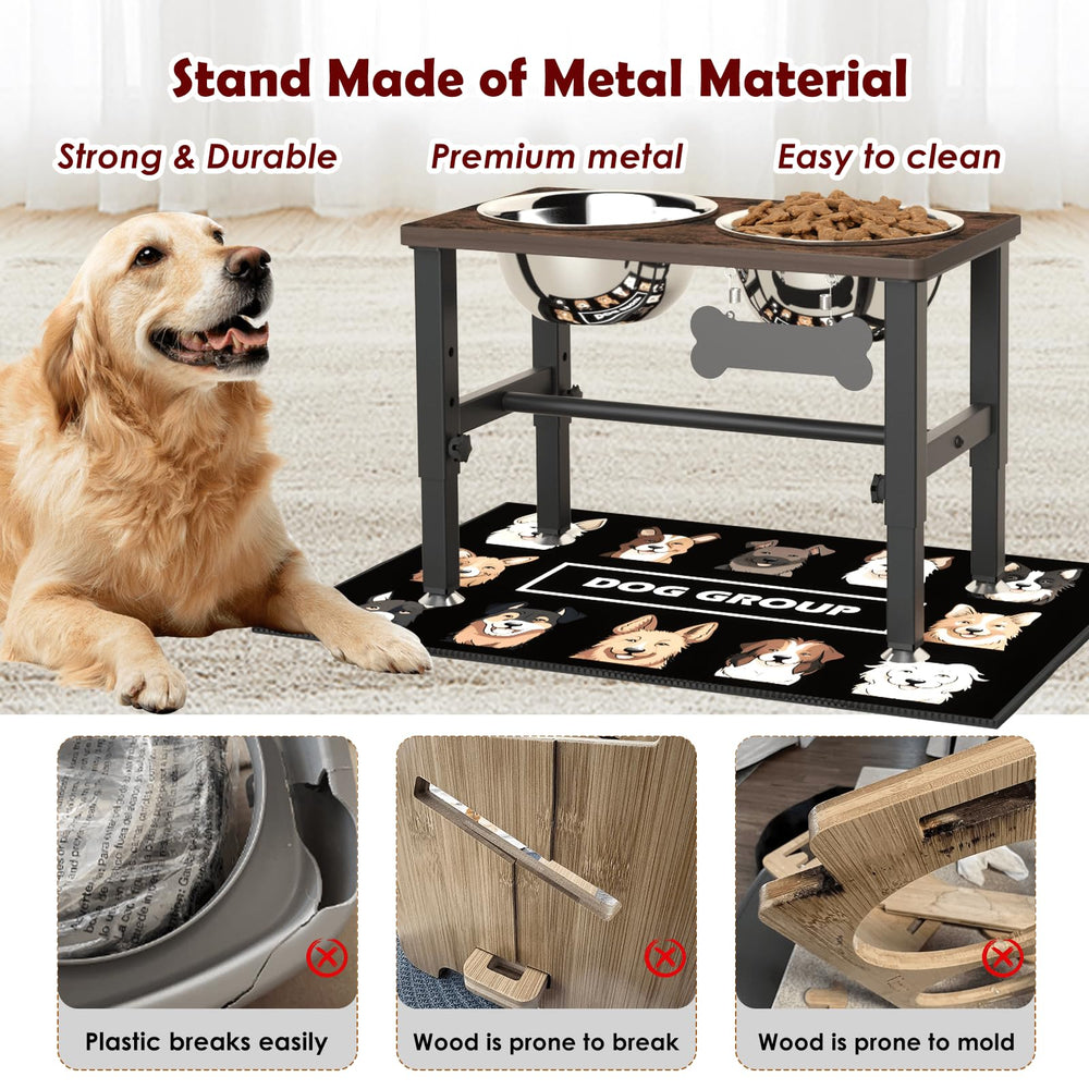 Diseño en metal resistente SHAINFUN ofrece base estable para la comida.