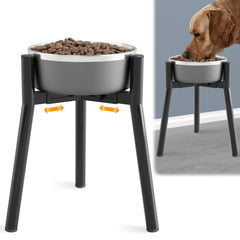 SHAINFUN soporte alto ceramico para perros grandes, mejora la postura al comer.