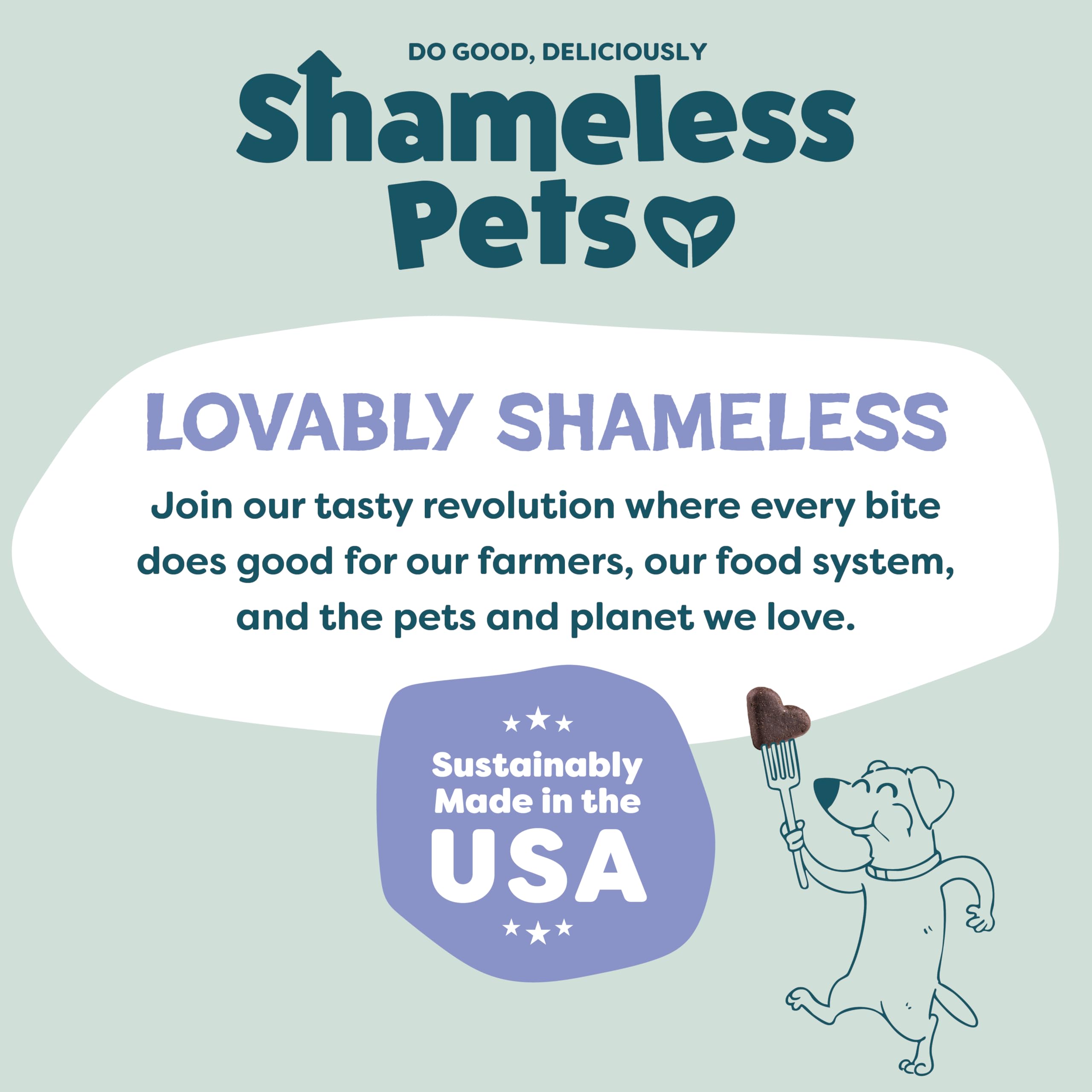 Shameless Pets aroma a arándano y menta para aliento fresco.