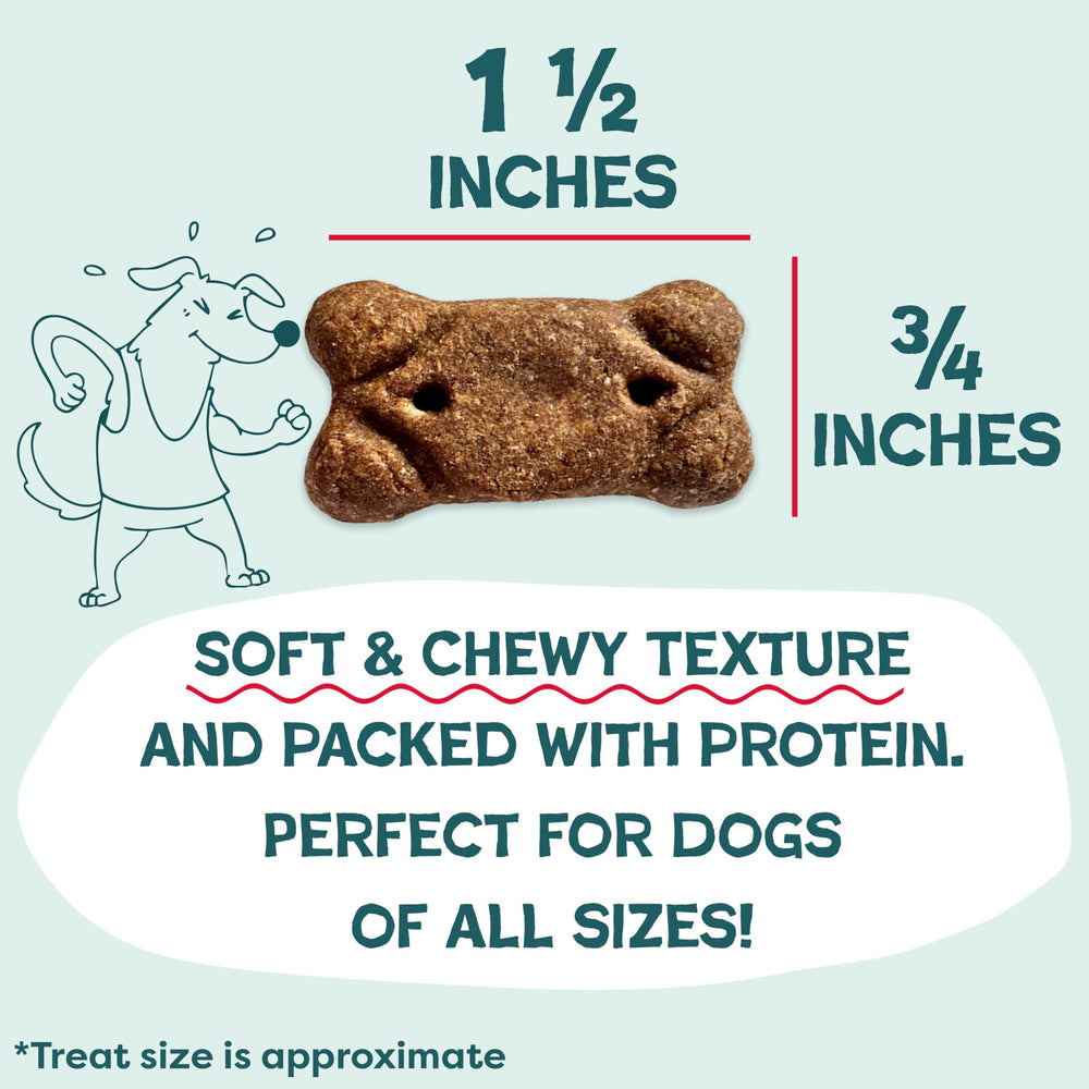 Shameless Pets Bacon Me Crazy single treat highlighting real bacon ingredient
