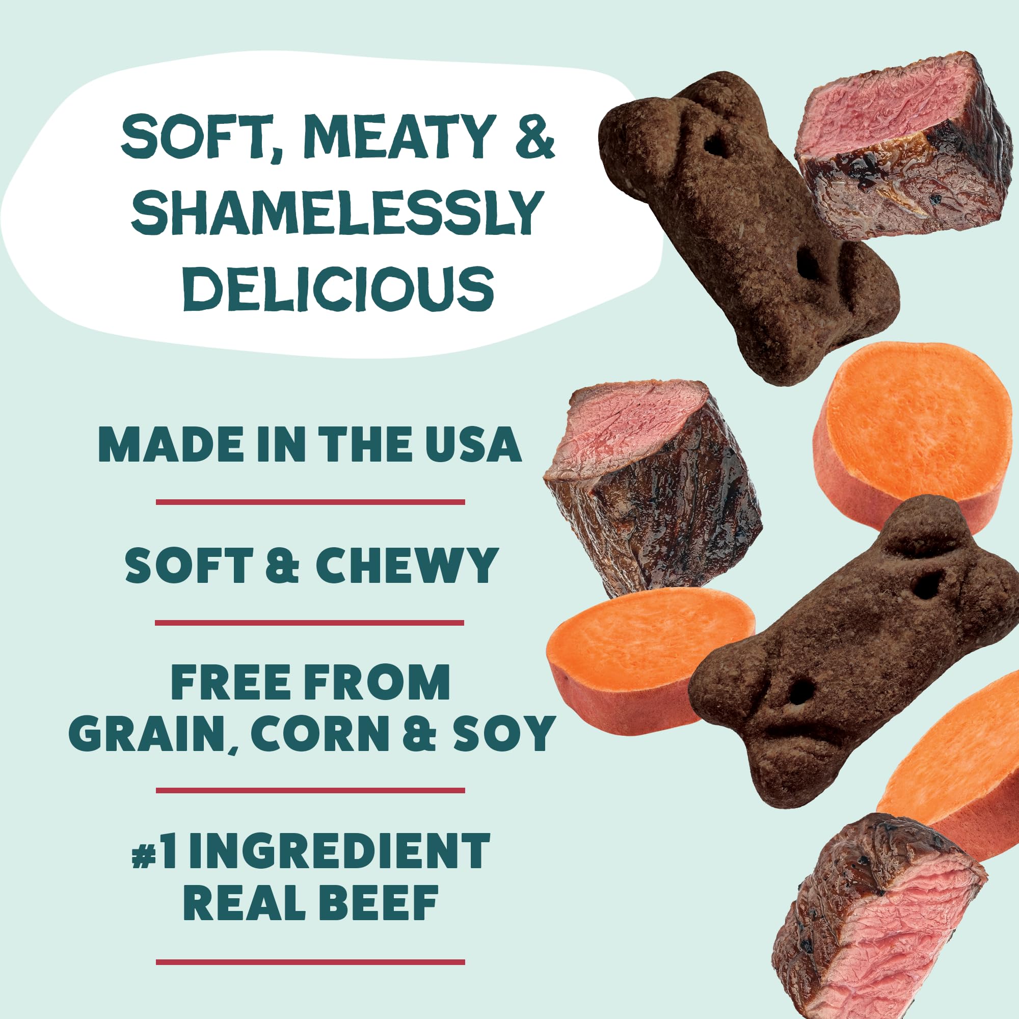 Shameless Pets con batata dulce reciclada para soporte digestivo.