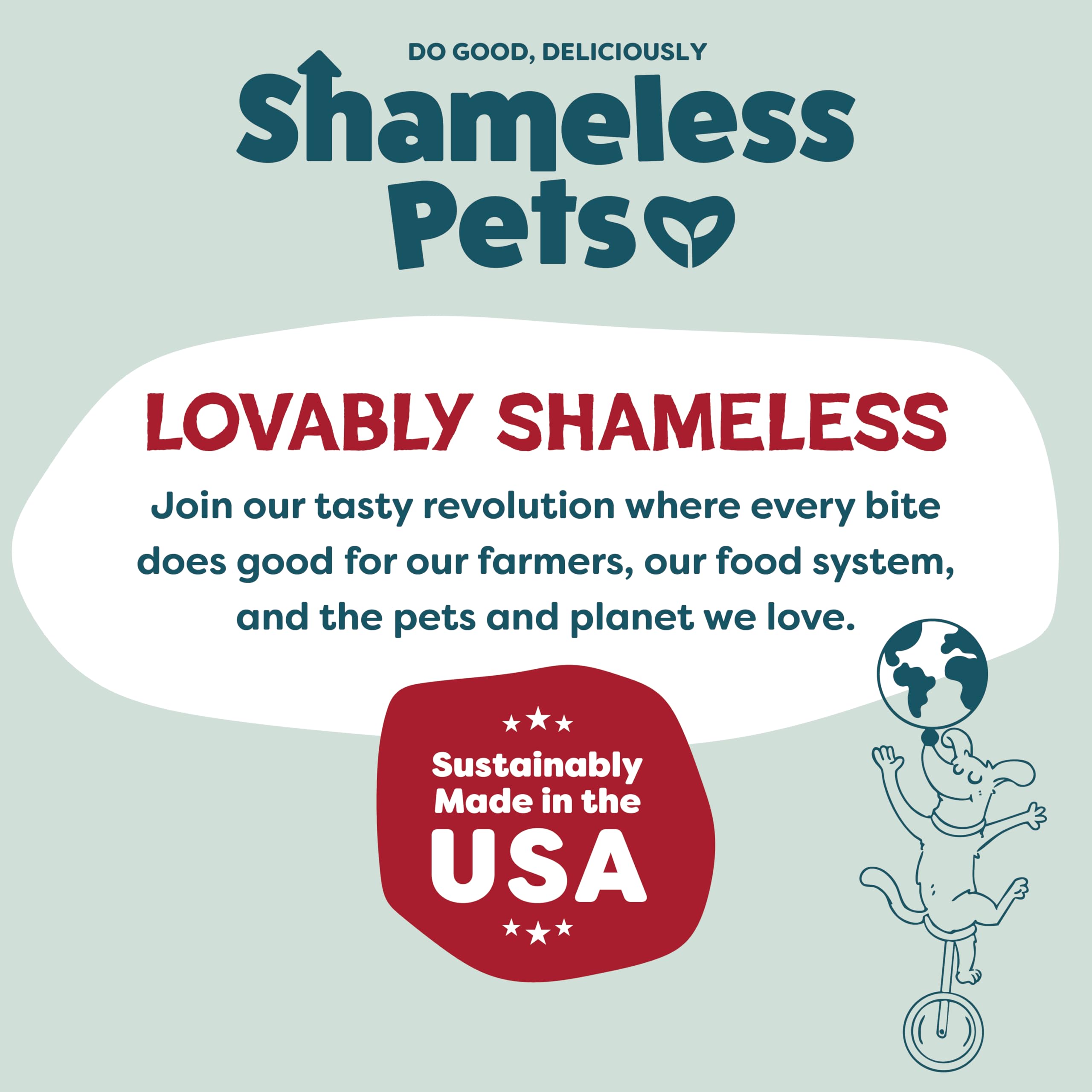 Shameless Pets empaque-eco-amigable-pcr, envase responsable.