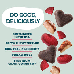 Shameless Pets Duck Duck Beet con fibra para apoyar la digestión.