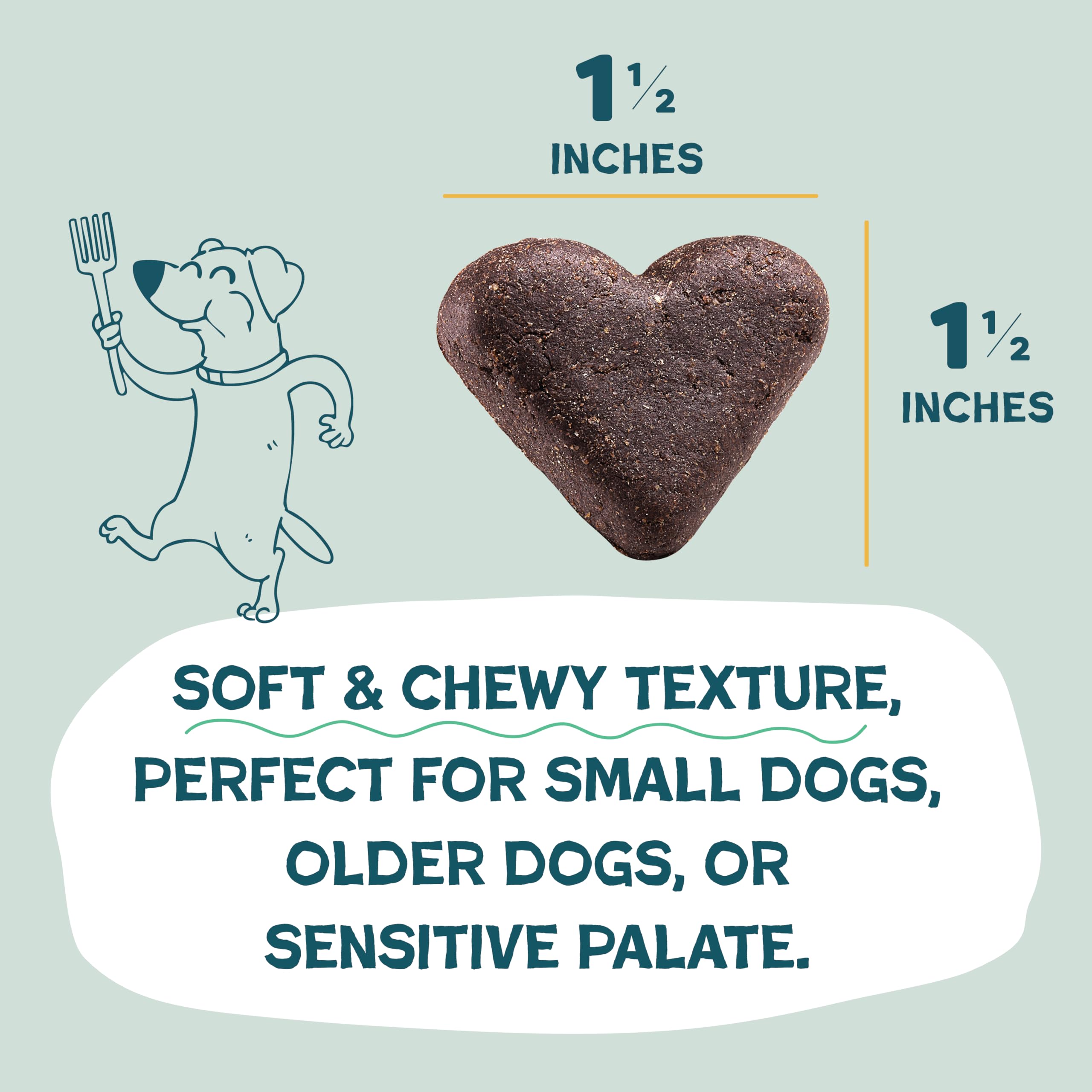 Golosinas suaves Shameless Pets de calabaza y nuez para perros de todas las edades.