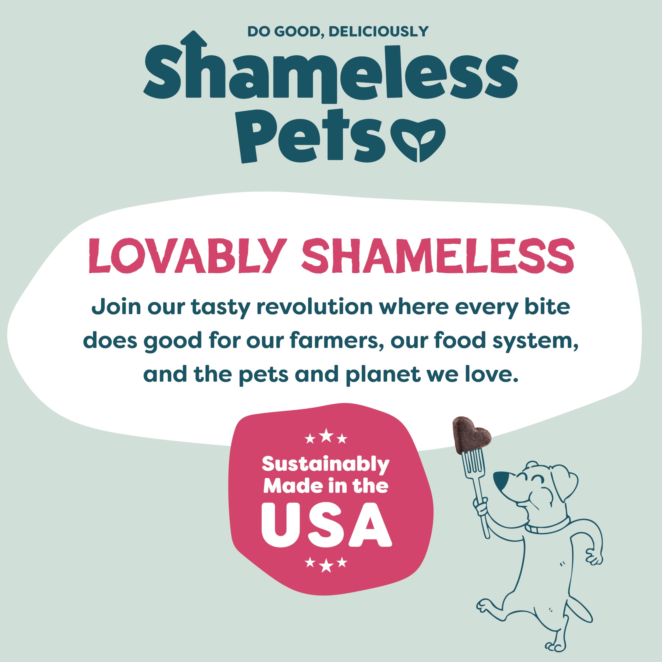Shameless Pets Delicias para perros, aptas para entrenamiento y recompensa.