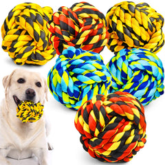 Bola de cuerda indestructible SHARLOVY para perros grandes, ideal para masticación prolongada.