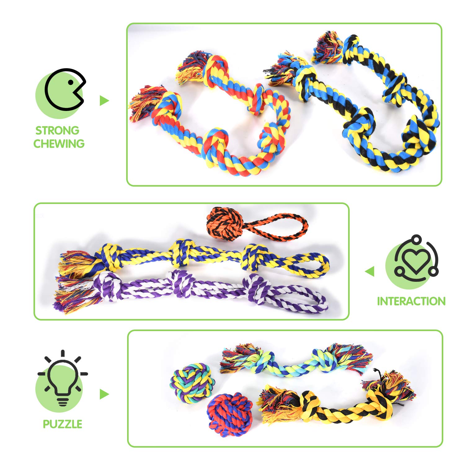 SHARLOVY juego-tira-de-rueda-cuerda para juego cooperativo y ejercicio