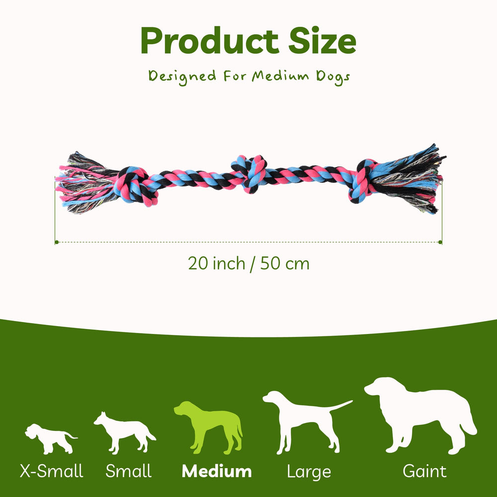 SHARLOVY Juguete de cuerda para juego de tirar, fortalece la relación humano-perro.
