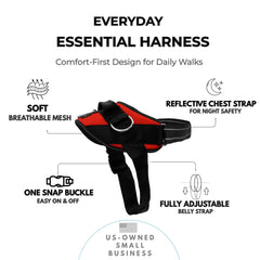 ShawnCo Arnés reflectivo de pecho para caminar de noche con seguridad.