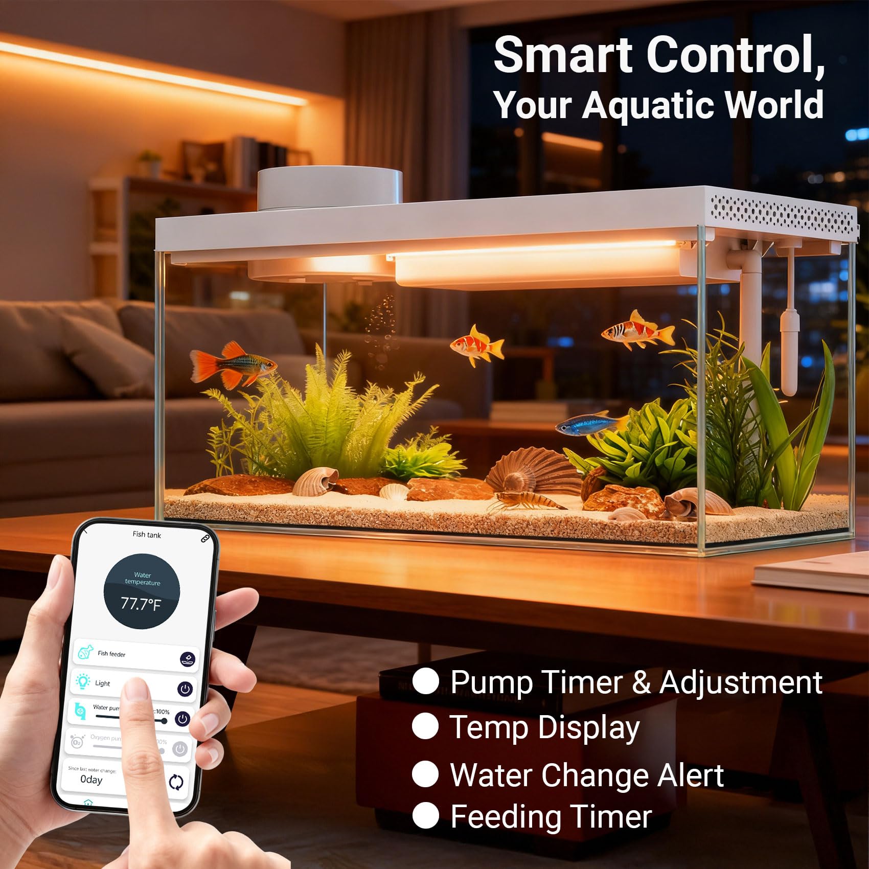 Sensor de temperatura de la app para monitorear el ambiente