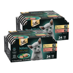 Sheba Perfect Portions gatito, pâté de pollo, porciones listas para cada comida.