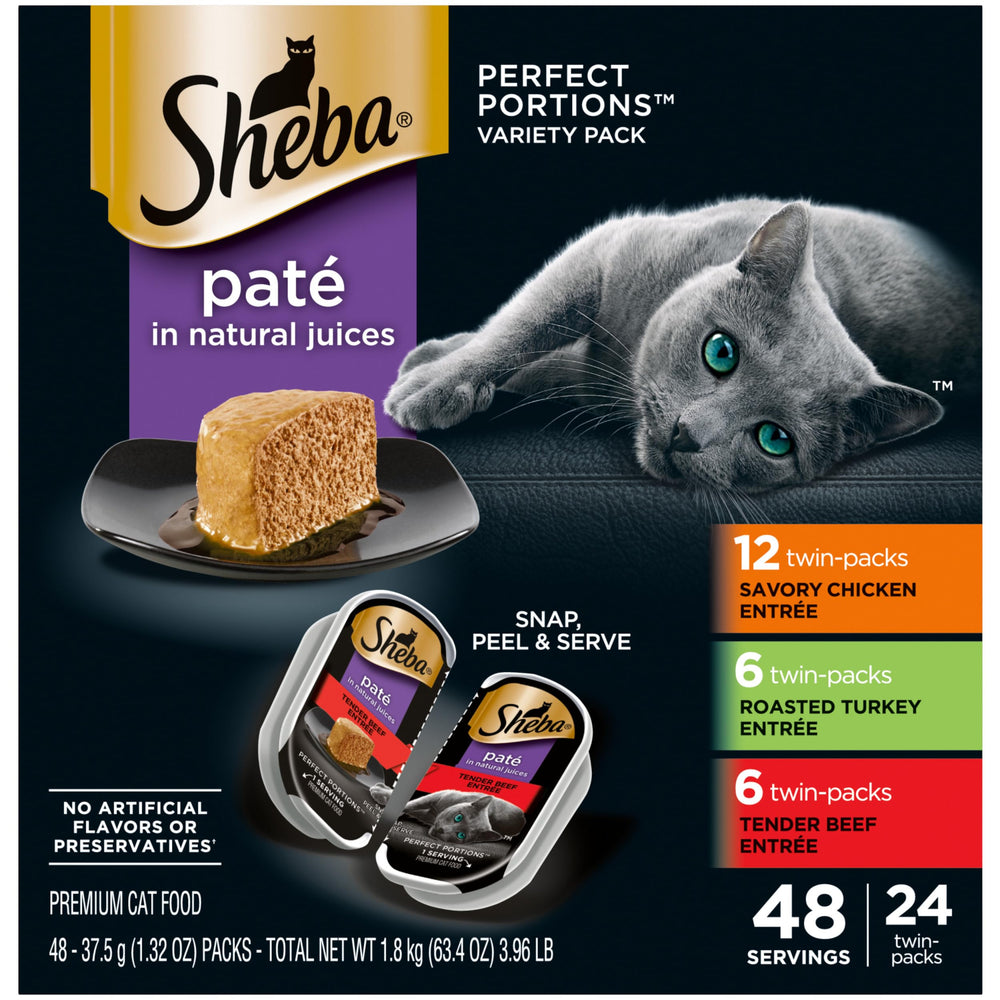 Sheba Perfect Portions Pate Pollo Sabroso: porciones convenientes para cada comida