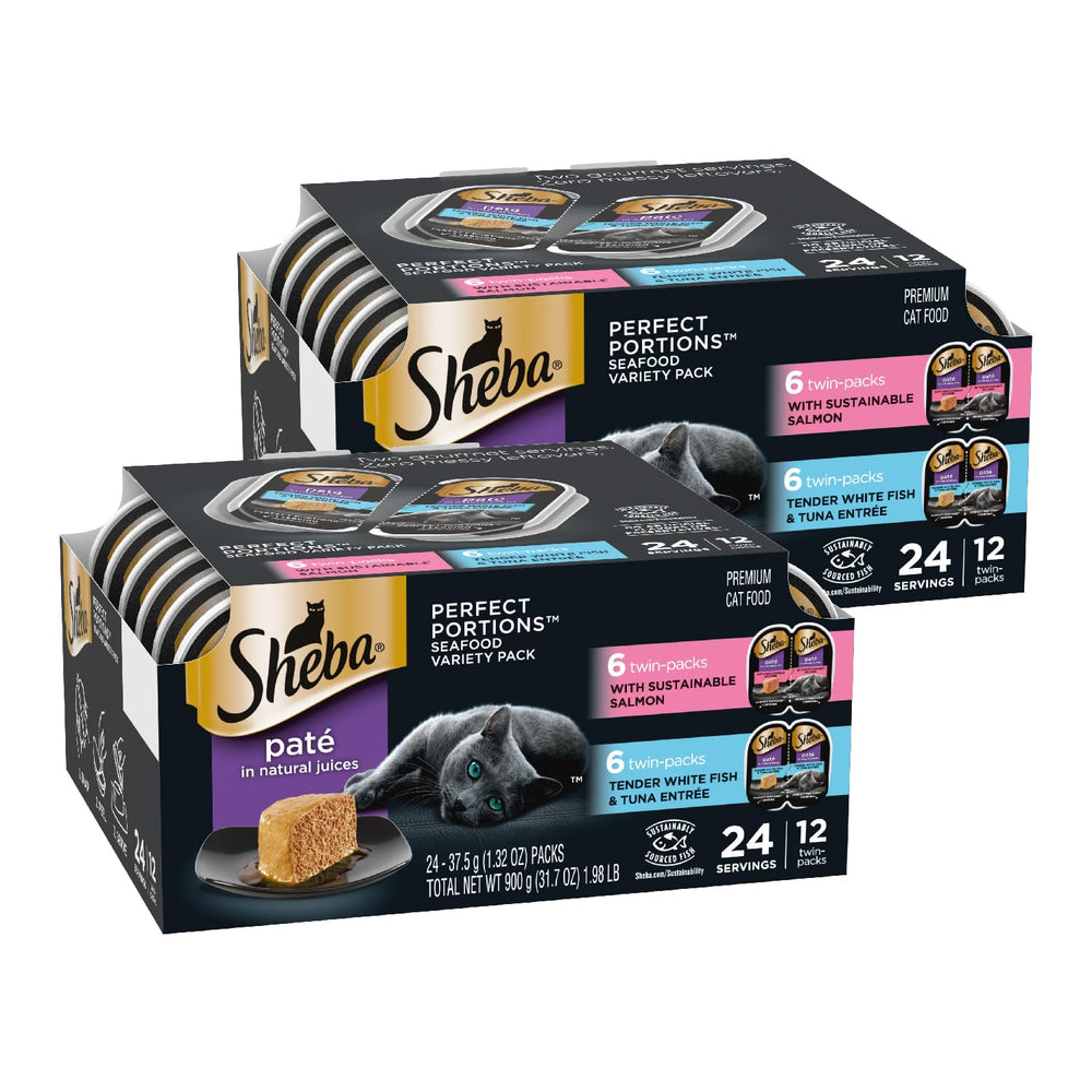 Sheba porciones perfectas pate salmón: porción lista para servir y sabrosa.