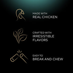 Sheba tiras pollo con omega-6 para una dieta equilibrada.