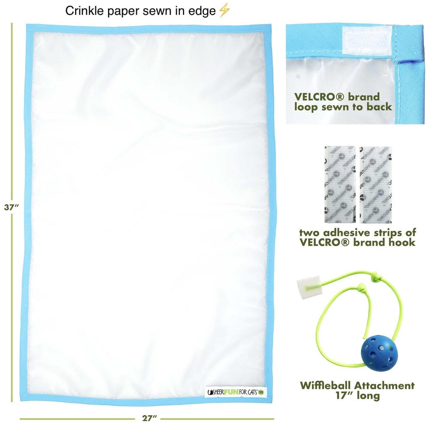 Sheer Fun For Cats bordes crinkle para estimulación sensorial suave