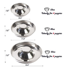 Sheldamy tazón para perros grandes, diseño estable y cómodo para comer.