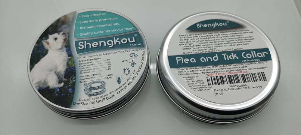 ShengKou collar seguro, puede usarse junto a otros tratamientos antipulgas.