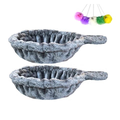 SHENGOCASE cat hammock 146-diameter gray provides a cozy lounging spot for cats.