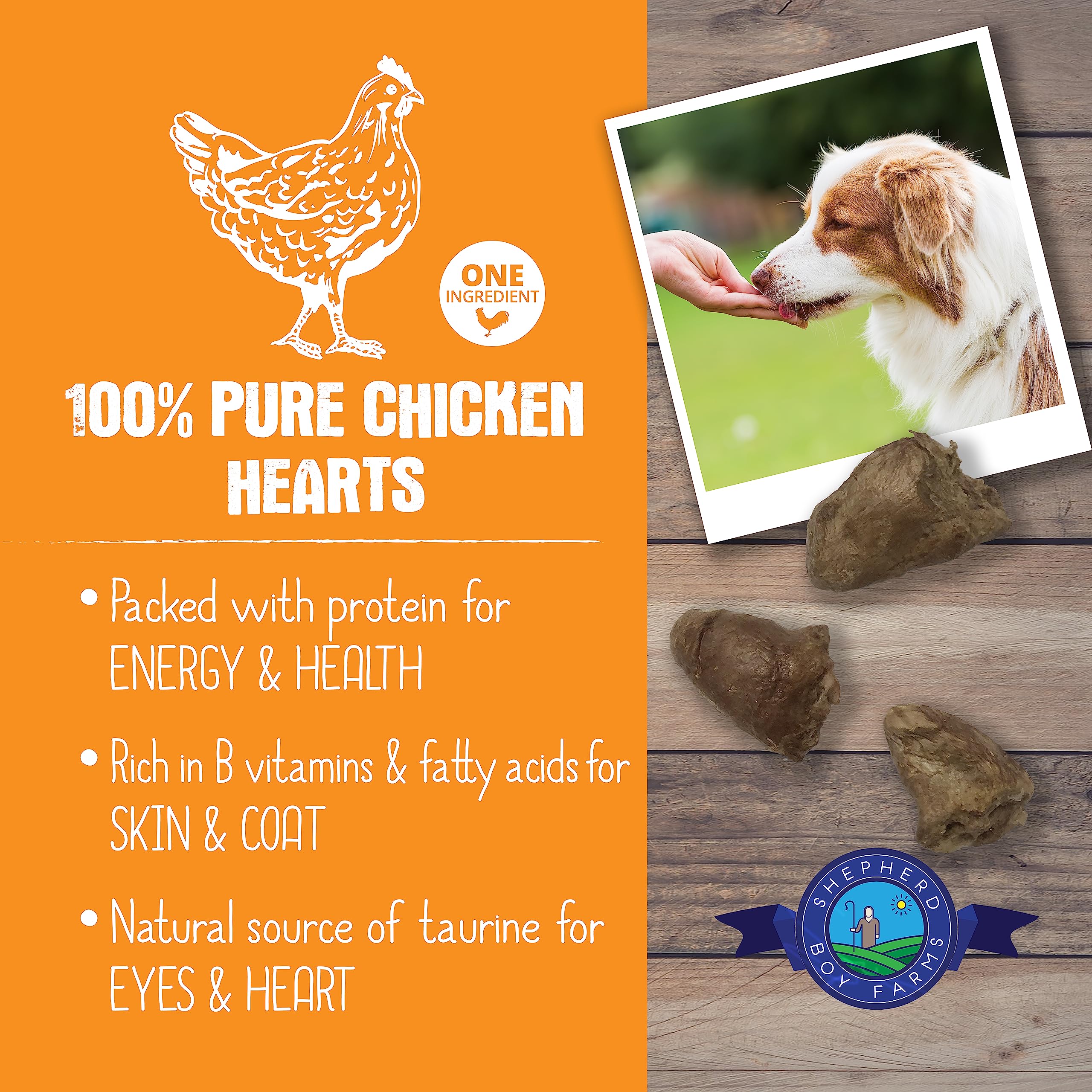 Shepherd Boy Farms sin gluten pollo corazón: snack apto para dietas sensibles